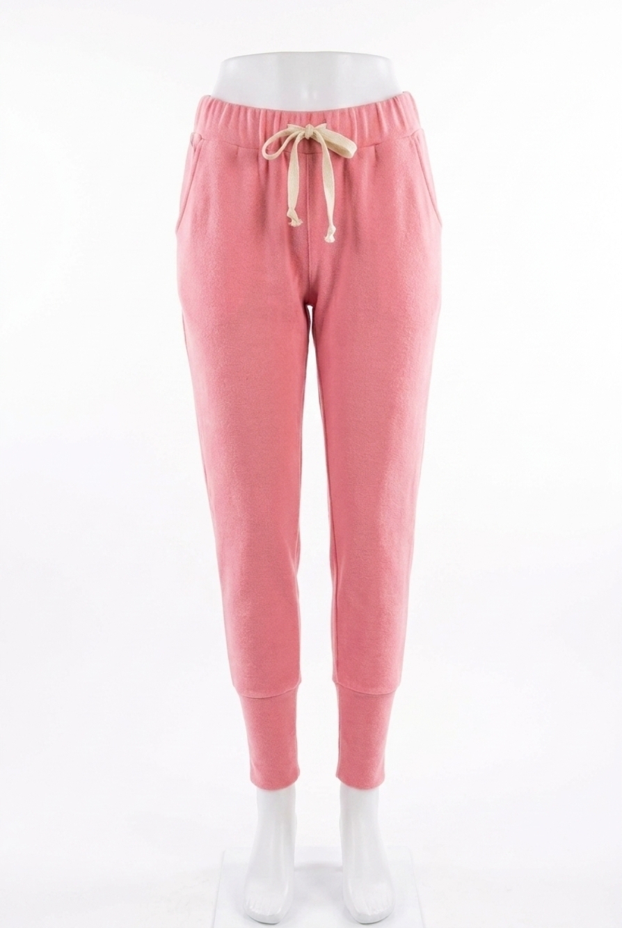 NEW AMPERSAND AVE performance fleece joggers in pink tulip
